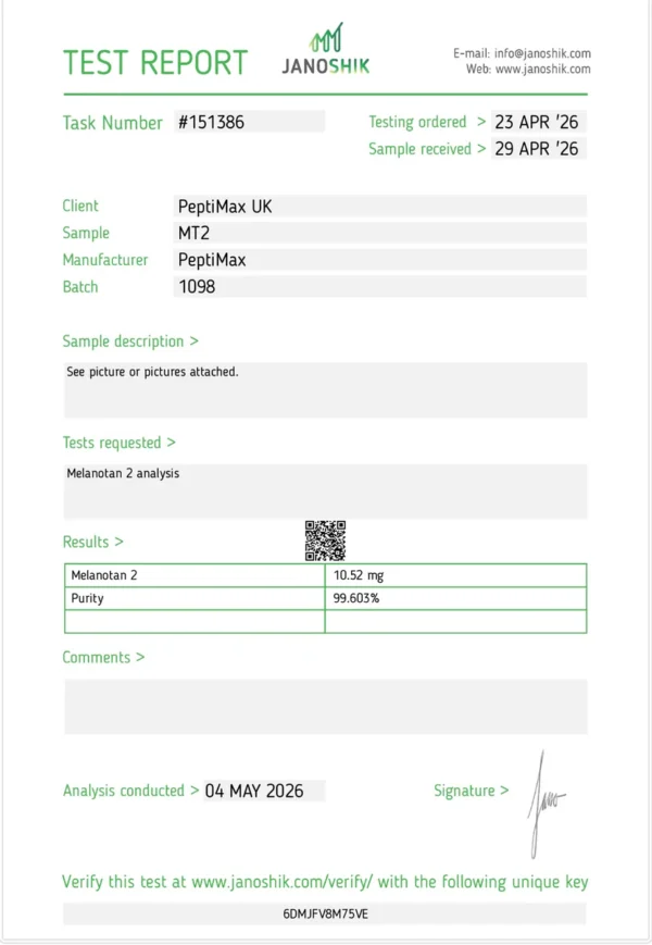 Melanotan 2 (MT2)